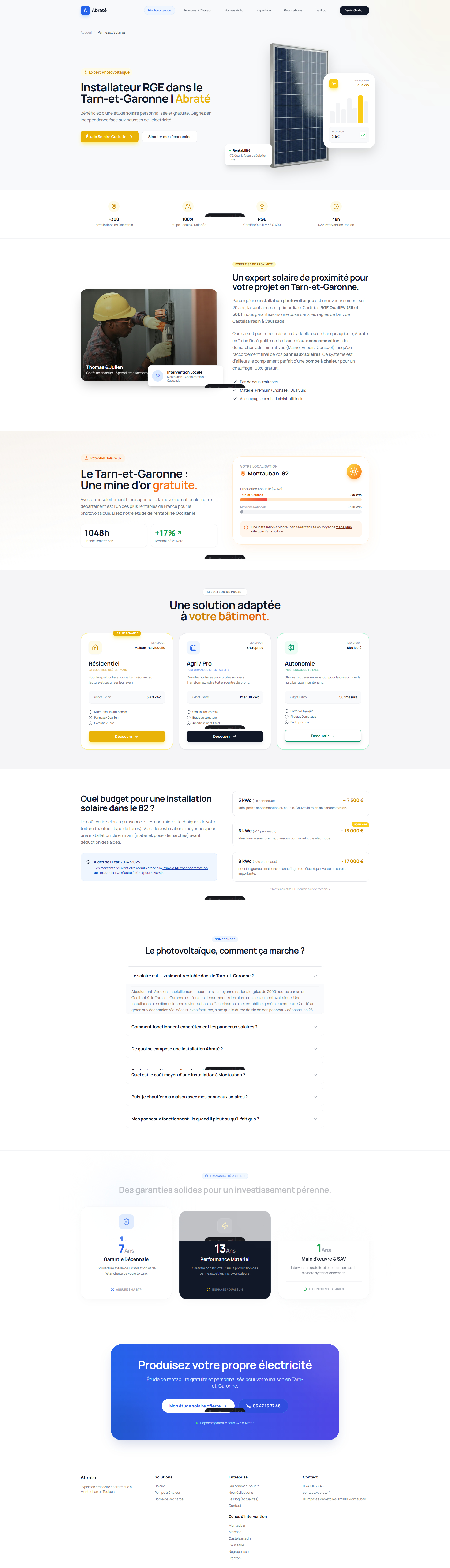 Aperçu page Services Abrate